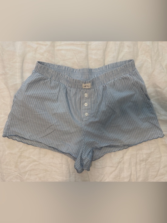 wild fable Pants - wild fable Light Blue and White Striped Women's Shorts